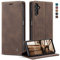 KZB Handyhülle für Samsung Galaxy A14 5G Hülle Premium Lederhülle Klappbar Flip Case Tasche Magnet Kartenfach Standfunktion Schutzhülle für Samsung Galaxy A14 4G/5G - Kaffee