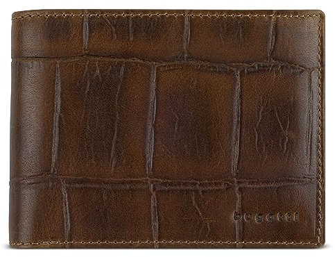 bugatti Wallet with Flap Cognac