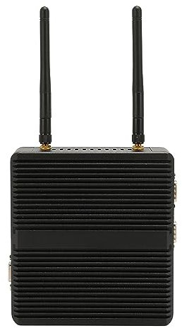 Mini PC CPU, PC Industriale Fanless J4125 DDR4 8G con Due Porte LAN Gigabit Dual 4K HDMI per Windows 7 10 Mini PC 100‑240 V (CPU J4125+DDR4 8G+SSD 128G Spina UE)