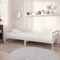 Homgoday Tagesbett mit Lattenrost Schlafsofa Bettcouch Schlafcouch Bettsofa Bettrahmen Sofabett Gästebett Holzbett für Wohnzimmer Schlafzimmer Weiß Kiefer Massivholz 90x200 cm