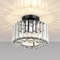 FRIDEKO HOME Crystal Ceiling Light - Easric Modern Ceiling Lights Living Room LED Ceiling Lighting Industrial Chandeliers Ceiling Lights for Bedroom Hallway Kitchen Bathroom,Black