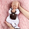 Vollence Bambola Neonato in Silicone da 36 cm Che Dorme | Corpo Interamente in Silicone Realistico Collezionisti e Bambini | Perfetto per Festa della Mamma e Baby Shower - Ragazza