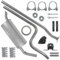 Polmo Schalldämpferset Auspuffanlage Auspuff für Peugeot 207 1 I 2006-04/2008 1.4