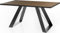 WFL GROUP Esstisch Colter im Modern Still, Rechteckig Tisch - Ausziehbar von 160 cm bis 260 cm, Pulverbeschichtete schwarzen Metallbeine - 160 x 90 cm (Eiche Lefkas, 160 x 90 cm)