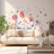 aupawdy 2 Stück Wandtattoo Pusteblume Bunt Wandtattoo Pusteblume Pusteblume Schmetterlinge Wandaufkleber für Wohnzimmer, Kinderzimmer, Schlafzimmer, Wohnung, Fensterdekoration, 28,5 x 90 cm