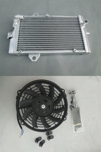 Radiador de aluminio y ventilador para Yama-ha Raptor YFM 700 R YFM700R 2006-2012 2007 2008 2009 2010 2011