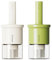 YARRAMATE Flacon distributeur d'huile avec brosse résistante à la chaleur, en verre pour cuisine, barbecue, vinaigre, sauce, gril, friture (Blanc et Vert)