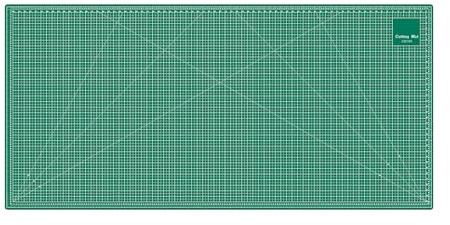 Headley Tools Verdickte, selbstheilende Schneidematte, Drehschneidematte zum Basteln, langlebiges 5-lagiges Tischschneidebrett für Stoff, Quilten, Leder, Hobby-Projekt, 100 x 200 cm, Grün