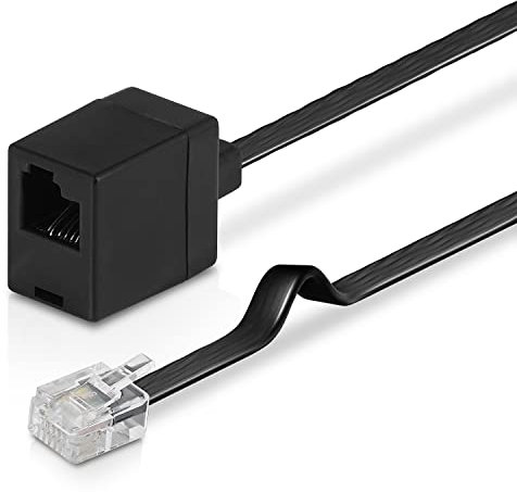 Wicked Chili Verlängerungskabel 300cm kompatibel mit Thrustmaster Racing Wheel zu Pedale, Spezialstecker RJ12 DEC 6P6C mit Kabel und Buchse, Verlängerung Lenkrad zu Pedalerie (Plug & Play)