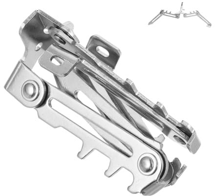 GOOHOCHY Universal Canister Stand and Gas Tank Bracket Stainless Steel Foldable Outdoor Cartridge Canister Tripod Holder for Camping Hiking Portable Stove Base