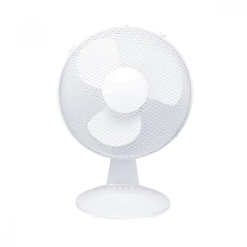 VoltShine Ventilatore da tavolo da 16 pollici, 5 pale, 3 velocità, colore bianco. Ideale per mantenere l'ambiente fresco e confortevole. *