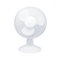 VoltShine Ventilatore da tavolo da 16 pollici, 5 pale, 3 velocità, colore bianco. Ideale per mantenere l'ambiente fresco e confortevole. *