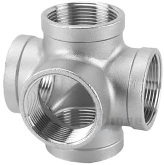 KXJSYL Tool 1 raccord de Tuyau YX mâle + Femelle fileté BSP 3 4 5 Voies 1/4 3/8 1/2 3/4 1 2 fileté SS304 en Acier Inoxydable Multifonction(G1.5 BSP)