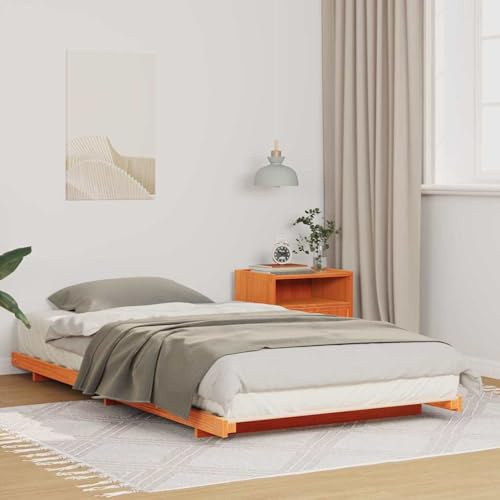 Vopese Japanisch-Scandinavisches Bettgestell aus massiver Kiefer - Eleganz und Stabilität für Ihr Schlafzimmer Model873090
