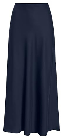 Vila Female Damen High Waist Midirock, eleganter Rock in Midi-Länge VIELLETTE High Waist