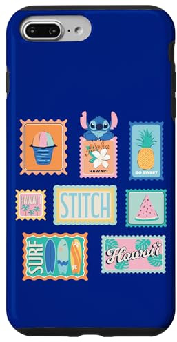 Disney Stitch Hawai'i Summer Stamps Tropical Beach Vacation Case for iPhone 7 Plus/8 Plus