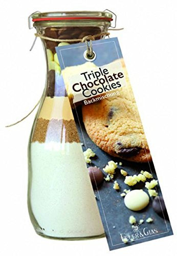Geschenkset Feuer & Glas Backmischung Triple Chocolate Cookies das ideale Geschenk