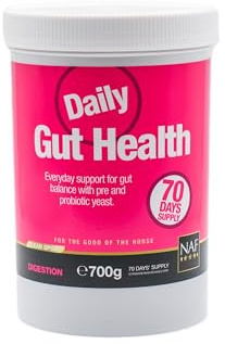 NAF Daily Gut Health 700g – Digestive Support Supplement for Horses – With Prebiotics, Probiotics & Yeast Culture – Maintains Digestive Balance & Nutrient Absorption