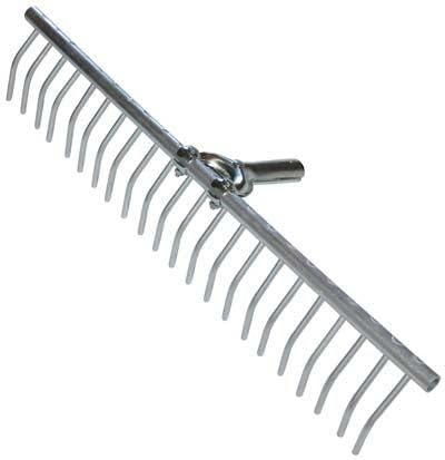 Rastrello per fieno in metallo 22 denti - cm 68