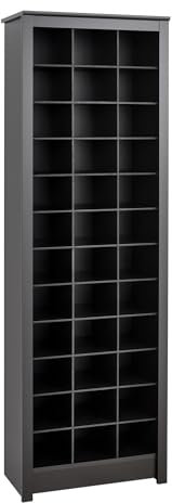 Prepac platzsparend Schuhschrank in Schwarz