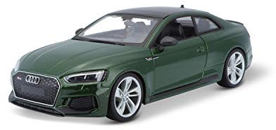 Bauer Spielwaren Audi RS5 Coupe (2019): Modellauto im Maßstab 1:24, Türen und Motorhaube zum Öffnen, 19 cm, grün (18-21090GR), 15621090GR