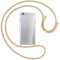 mtb more energy Handykette kompatibel mit Apple iPhone 6, iPhone 6S (4.7'') - beige/Gold - Smartphone Hülle zum Umhängen - Anti Shock Full TPU Case