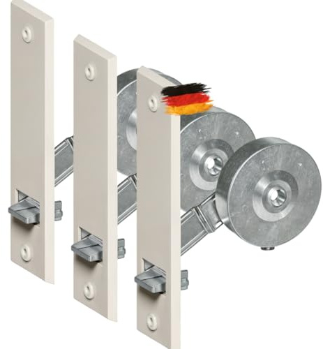 markiso® 3 Stück Rolladen Gurtwickler unterputz Farbe Weiß, Rollladen Aufwickler Lochabstand 160mm | für Maxigurte bis 23mm, Einlassgurtwickler inkl. 6 Abdeckungen