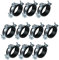 AERZETIX - C49879 - Lot de 10 Collier isophonique -support fixation avec joint - pour tuyau Ø 1 1/4'' 38-43mm - DIN EN 10111 - en acier zingué - à visser М8