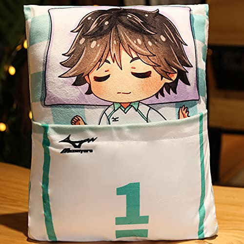 Jilijia Anime Haikyuu Plüschtier, Oikawa Tooru, Plüschpuppe, 36 x 27 cm, als Geschenk für Kinder, Heimdekoration, Dekoration