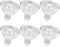 EKSAVE MR16 Halogen Reflektor Leuchtmittel 12V 50W GU5.3 Halogenlampen Dimmbar, Warmweiß, 2700K (6 Stück)