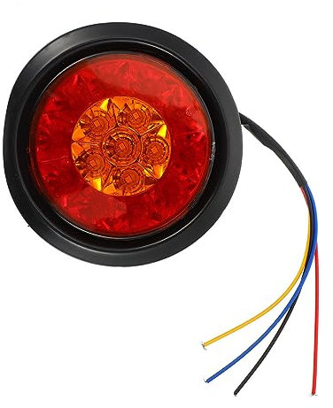 iplusmile Runde FÜHRTE Anhänger Schwanz Lichter 16 LED Rückleuchten Gummi Ring Lkw Rückleuchten