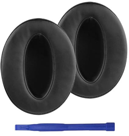 Adhiper Cuscinetti Auricolari Di Ricambio Compatibili con Sennheiser HD 4.50BT, HD 4.50, HD 4.50BTNC, HD 4.50SE, HD 4.40BT, HD 4.30G, HD 4.20S, HD 458BT, HD 450BT, HD 400S, HD 350BT Cuffie (Nero)