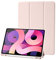 Funda Compatible con Funda iPad 9 8 7 generación (10,2 Pulgadas, Modelo 2021/2020/2019), Ligera Funda Protectora Soporte Plegable con lápiz Titular, Auto Despertador/sueño, Rosa