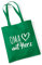 Huuraa Beutel Oma mit Herz Geschenk 10 Liter Kelly Green Baumwolle Oma Präsent