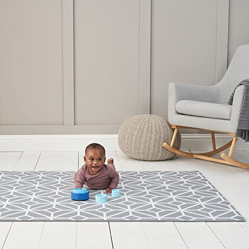 Tutti Bambini Foam Puzzle Playmat 24 Tiles with Storage Bag - Grey | Cushioned 24-piece foam playmat with storage bag, easy-clean surface and stylish design for safe everyday play - 175x120cm