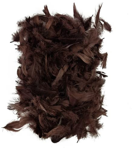 Netuno 150 Stück Braun Deko Federn 10g Flaumfedern Federn Schmuckfedern Vogelfedern Bastelfedern Natur für DIY Basteln Dekoration Ostern Weihnachten Dekofigur