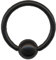 Klemmkugel-Ring Klemmring TITAN G23 CHIRURGEN-STAHL 316L Nase Ohr Lippe Intim Brust Augenbraue BCR Piercing-Ring TITANIUM Segment-Ring (1.2 x 8 x 3 mm, Stahl Schwarz Black)