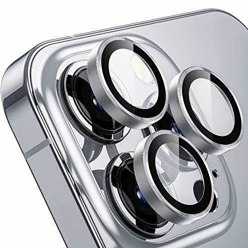 WSKEN Kameraschutz Kompatibel mit iPhone 14 Pro/iPhone 14 Pro Max Kamera Schutzglas, 9H Härte Kratzfest Blasenfrei, HD gehärtetes Metallglas Kamera Displayschutzfolie Filmzubehör