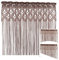 heimtexland ® Fadengardine Zuschneidbar Insektenschutz Vorhang Türvorhang Raumteiler Gardine Typ570 Mocca Braun 160x295