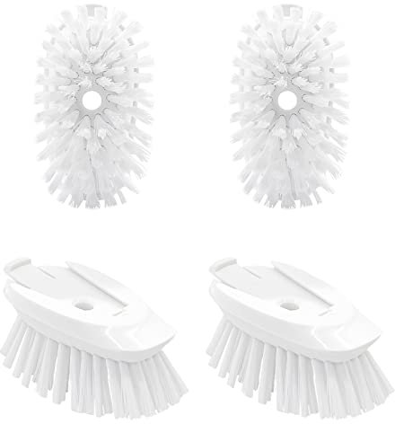 Dish Brush Refill for OXO Dish Brush, 4 Pack Soap Dispensing Dish Brush Refills, Dish Brush Replacement Head, Brush Dispenser Refill Fits Soap Dispensing Handle