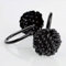Crochets pour Rideau de Douche Noirs : Anneaux de Rideau de Douche en métal Noir antirouille - Crochets en Forme de nœud Marin pour Rideau de Douche - Lot de 12