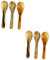 Anneome Mini Löffel 6 Stück Horn Kaffeelöffel Rührstäbchen Für Mixgetränke Löffel Hornlöffel Rührstäbchen Vintage Eierlöffel Kompakt Kuchenlöffel Dessertlöffel Kaffeezubehör Horn