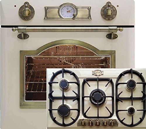 Cocina de gas Set autosuficiente Kaiser Empire Marfil/Gas Horno empotrado EG 6345 elfem + Gas Placa de cocción 90 cm kg 9325 elfem/ 2 funciones bajo el calor Cocina, Barbacoa y destornillador