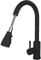 Liquida KPO11MB Swivel Single Lever Pull Out Mono Matt Black Kitchen Mixer Tap