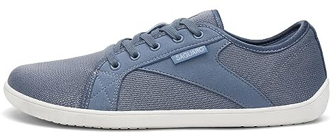 SAGUARO Barfußschuhe Herren Damen Knit Fitnessschuhe Atmungsaktive rutschfeste Barfussschuhe Weich Minimalschuhe Barfuß Freizeitschuh für Männer Frauen, Luck Ⅰ, Ägäis Blau, 39 EU