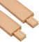 sourcing map 2 Sets Schubladenschienen aus Holz, klassische Holz-Mittelführungsschiene, Holzschubladengleiter untere Schienen, Ersatz-Set, 40 cm