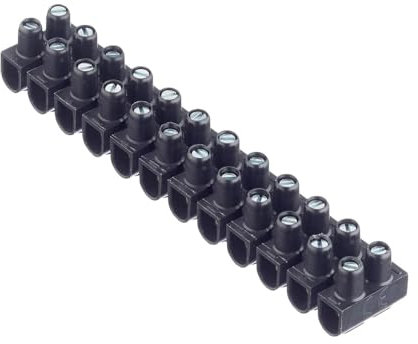 Velamp Mammut 12 morsetti - Per cavo sezione 6mm²- 6A - Nero