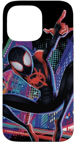 iPhone 14 Pro Max Marvel Spider-Man Into the Spider-Verse Miles Morales City Case