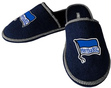 Hertha BSC Hausschuhe Pantoffeln navy