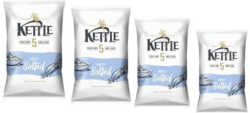Kettle Lightly Salted Crisps 5 X 25G (4 PACK)